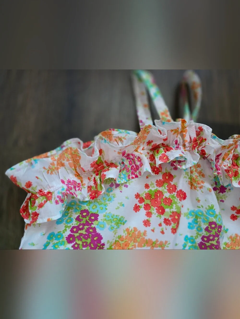 Janie & Jack floral ruffle shorts outfit